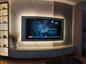 TV LED 55 polegadas com canais a cabo