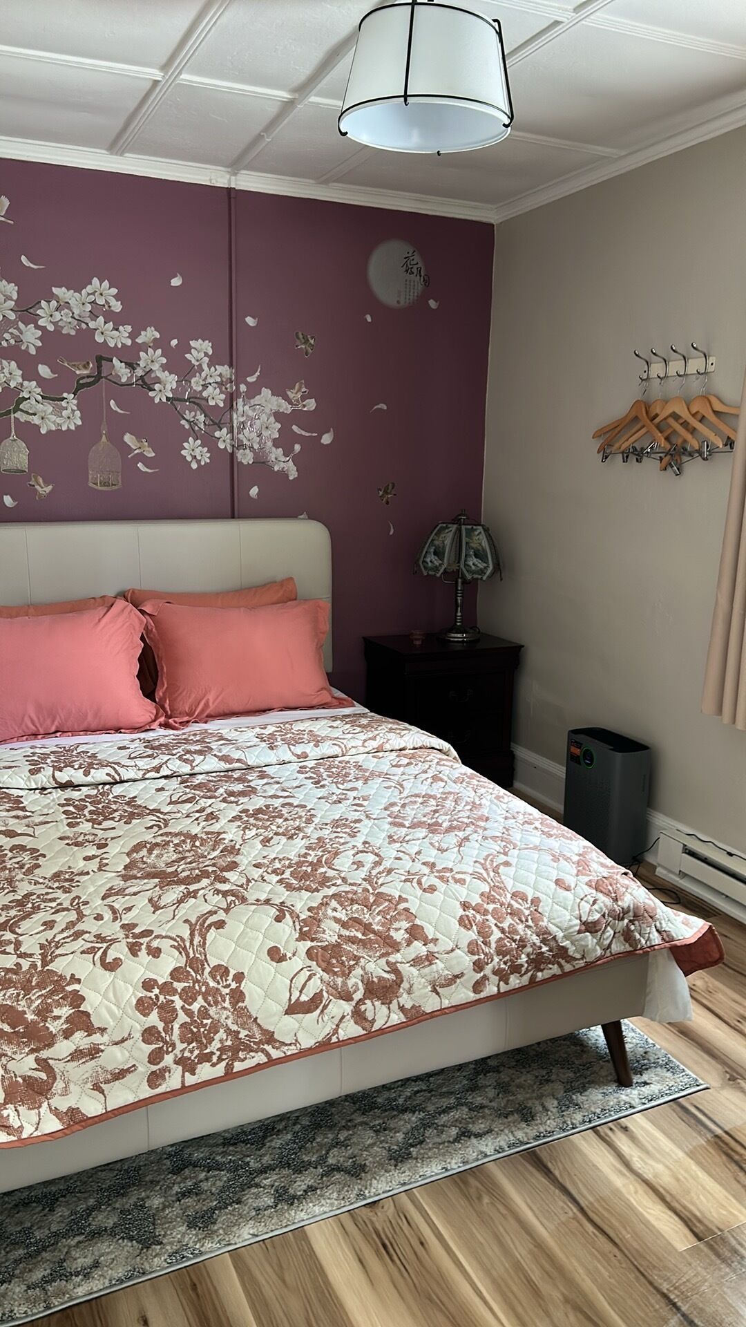 1 bedroom, desk, iron/ironing board, travel cot