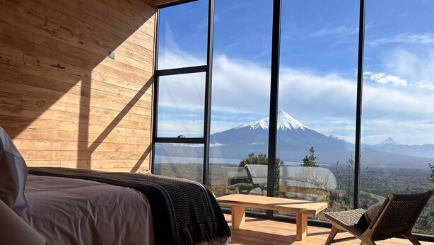 Deluxe Double Room, Patio, Mountain View | In-room safe, soundproofing, WiFi (free) - Ampe Lodge (Puerto Varas)