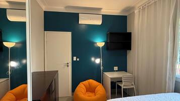 Desk, iron/ironing board, free WiFi, bed sheets