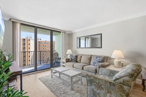 Condo, 1 Queen Bed with Sofa bed (Ocean Trillium 601) | Living area - Ocean Trillium 601 (New Smyrna Beach)