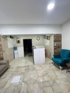 Economy Studio, Balcony, City View | Living area