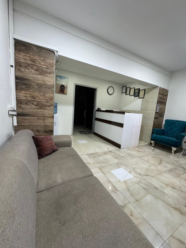 Economy Studio, Balcony, City View | Living area