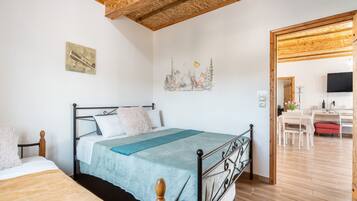 Iron/ironing board, WiFi, bed sheets