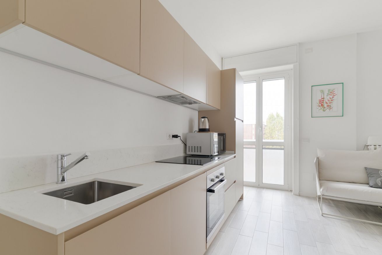 Fridge, microwave, dishwasher
