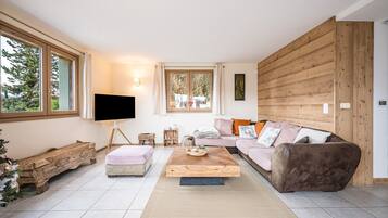 Télévision, cheminée