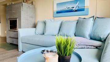 Télévision, cheminée