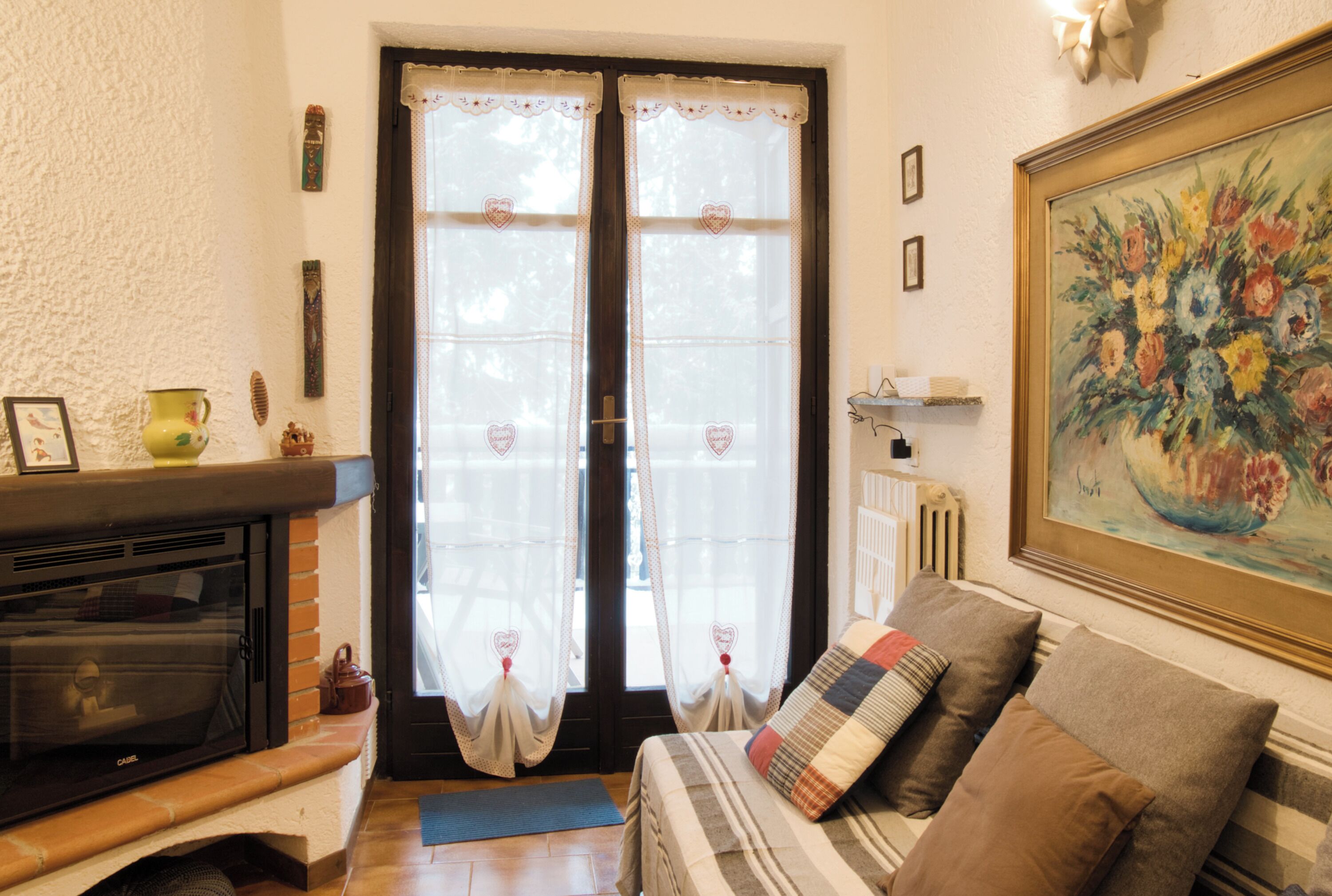 TV connectée, cheminée