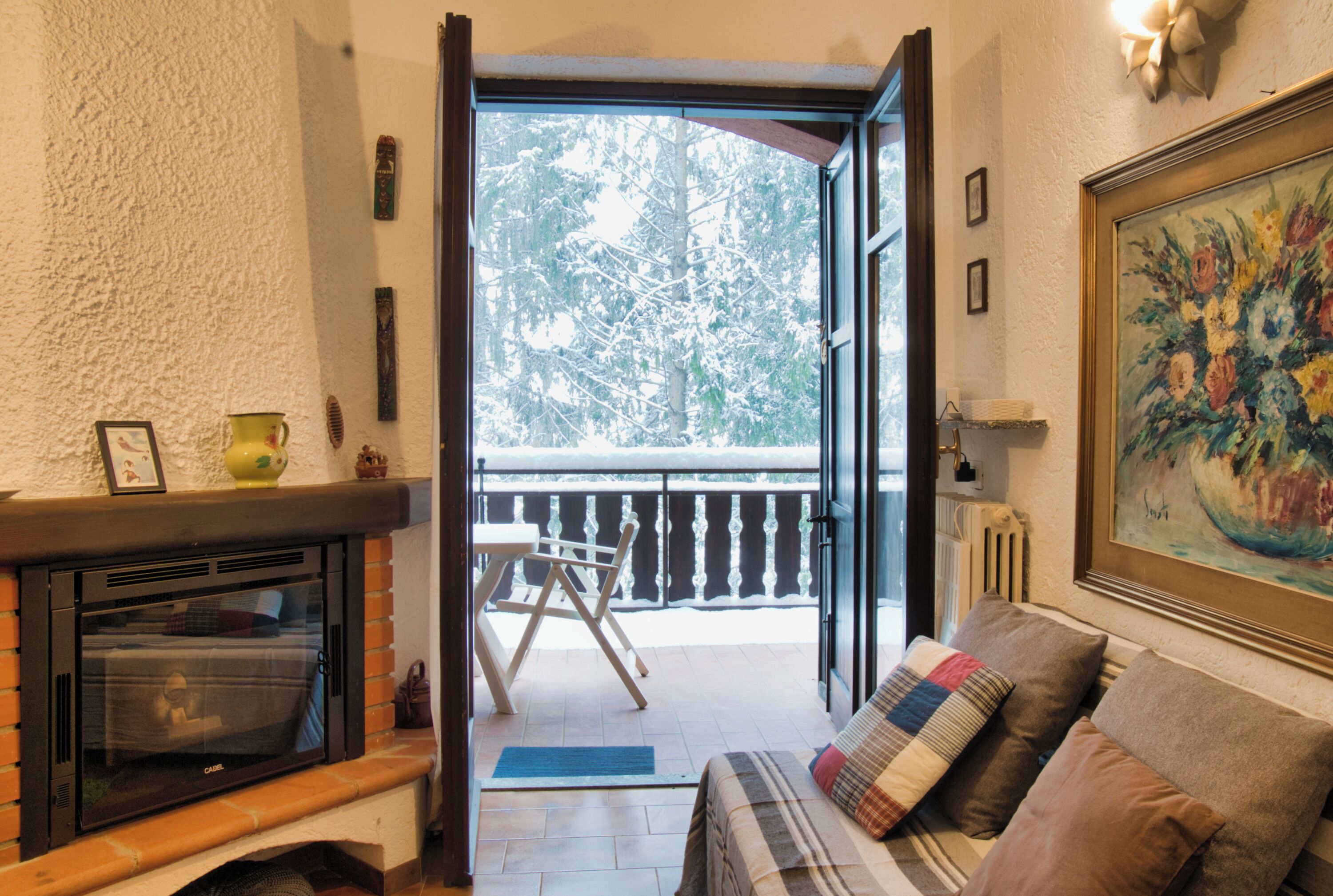 TV connectée, cheminée