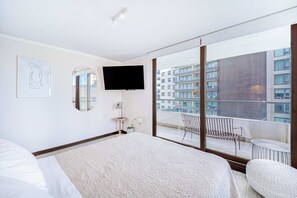 2 bedrooms, iron/ironing board, WiFi, bed sheets - Luminous Coast 2D 2B con estacionamiento (Viña del Mar)