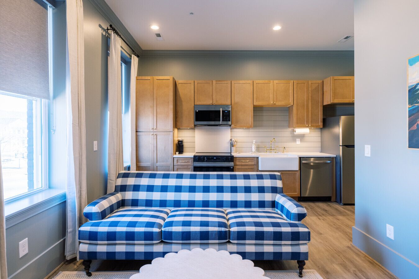 Televisión y chimenea 