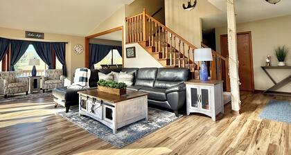 3-bedroom home on a private peninsula on Schmidt Lake in Buffalo.