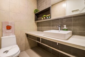 Secador de pelo, toallas, jabón, shampoo