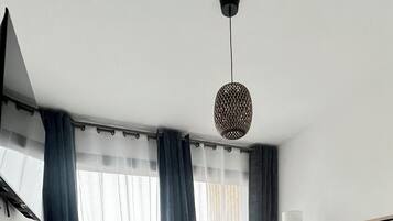 Een strijkplank/strijkijzer, gratis wifi