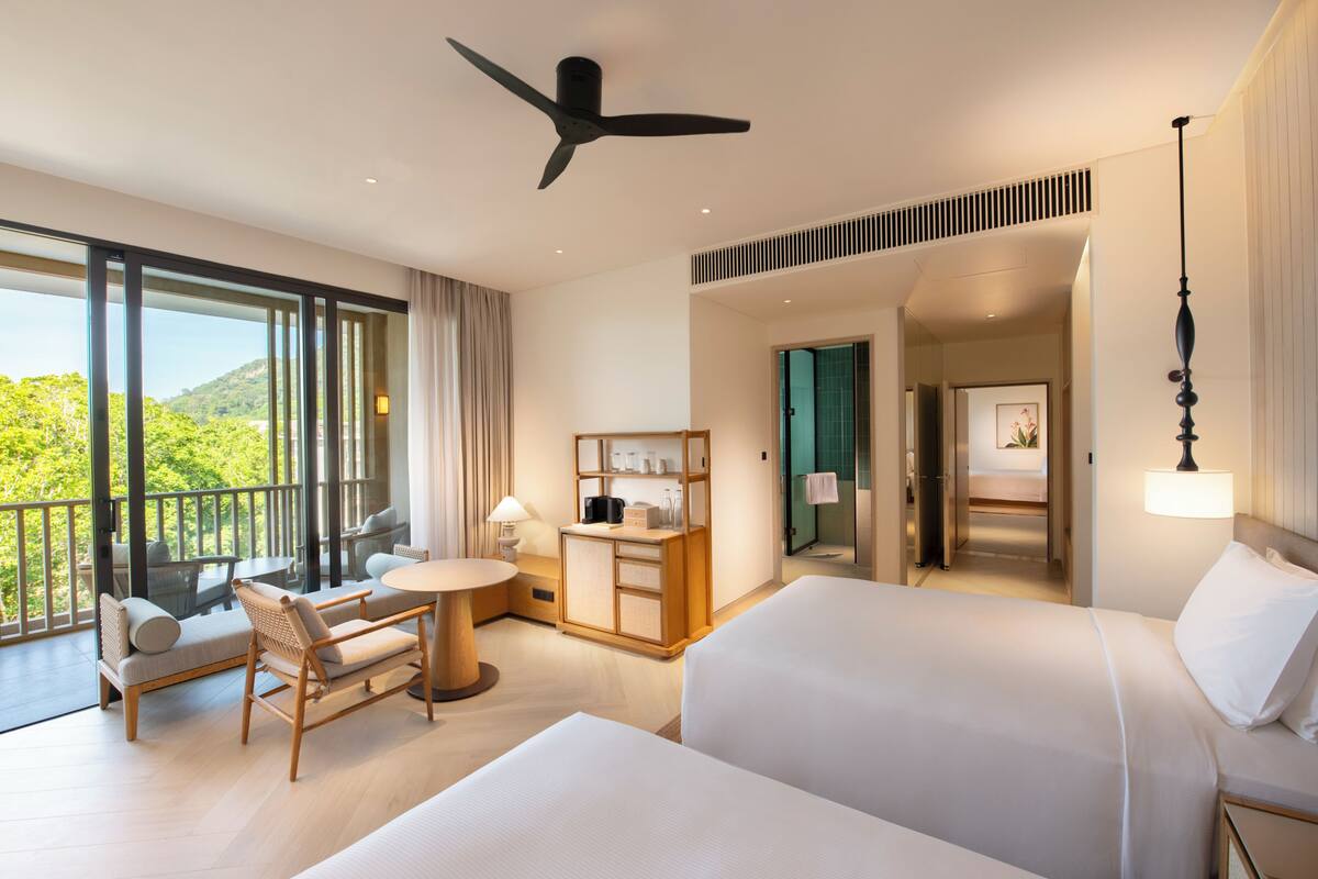Chambre Exécutive, 2 lits une place, balcon