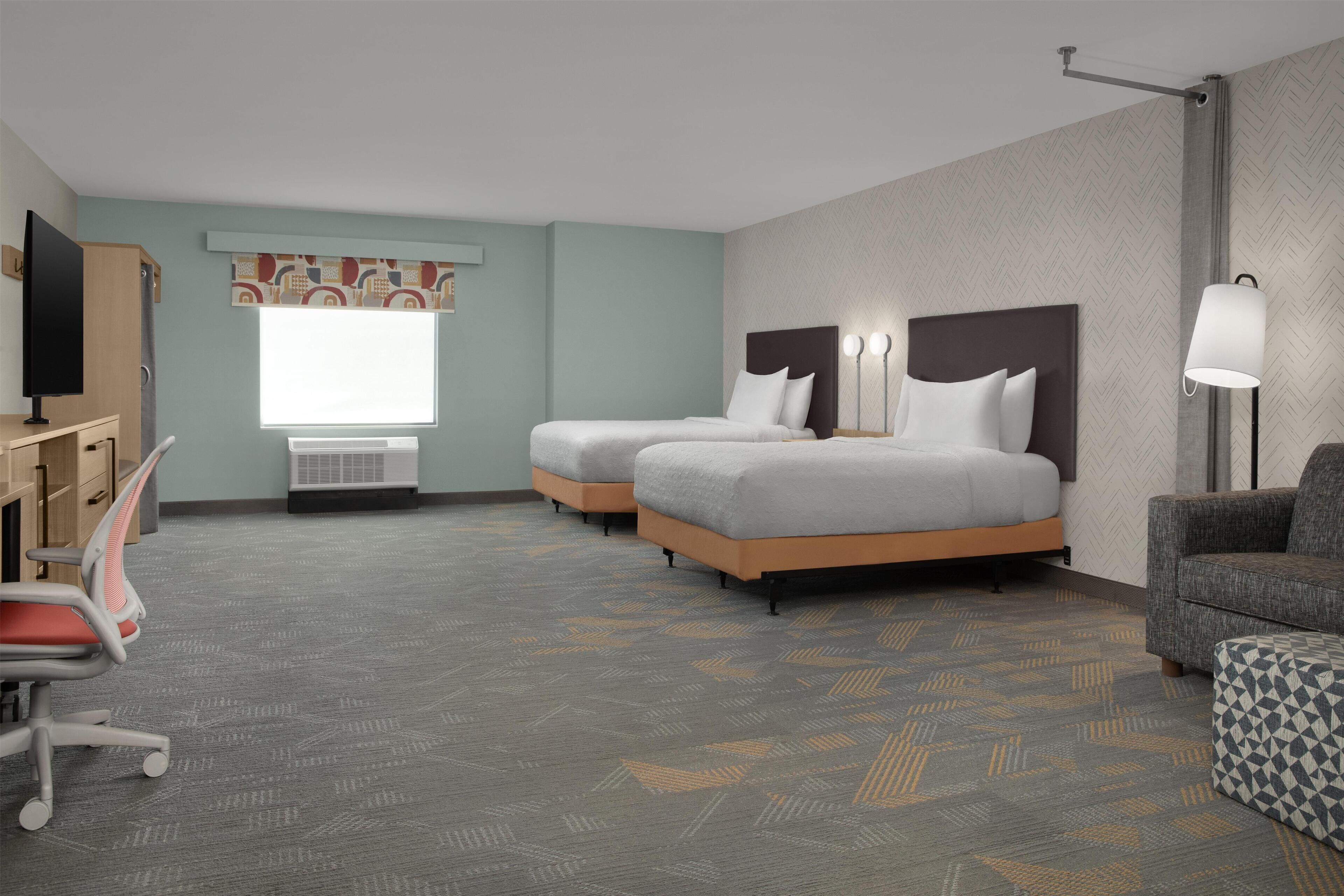 Studio Suite, 2 giường cỡ queen, phù hợp cho người khuyết tật, bồn tắm | Màn/rèm cản sáng, bàn ủi/dụng cụ ủi quần áo 