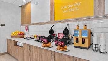 Gratis komplett frukost varje dag