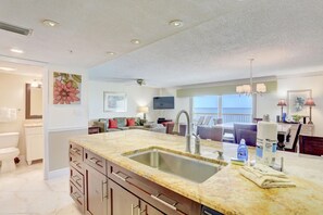 Interior - 2-bedroom condo on lovely Indian Rocks Beach with AC (Indian Rocks Beach)