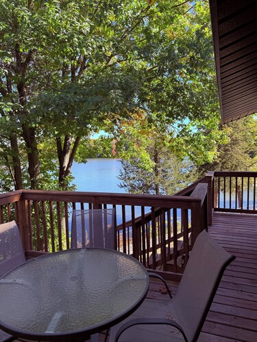 A lake home on a private peninsula located on Schmidt Lake in Buffalo.