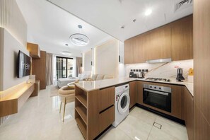 Interior - Modern JVC Studio • Pool, Gym & Kid's Play Area (Dubai)