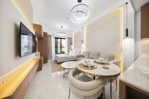 Interior - Modern JVC Studio • Pool, Gym & Kid's Play Area (Dubai)