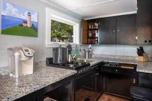 Fridge, microwave, oven, stovetop - The Ocean View Room @ The Compound~Romantic Professional (Wareham)