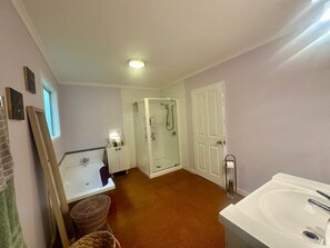 Shower, hair dryer, towels, soap - Bird Life, Sea Views (Dunedin)
