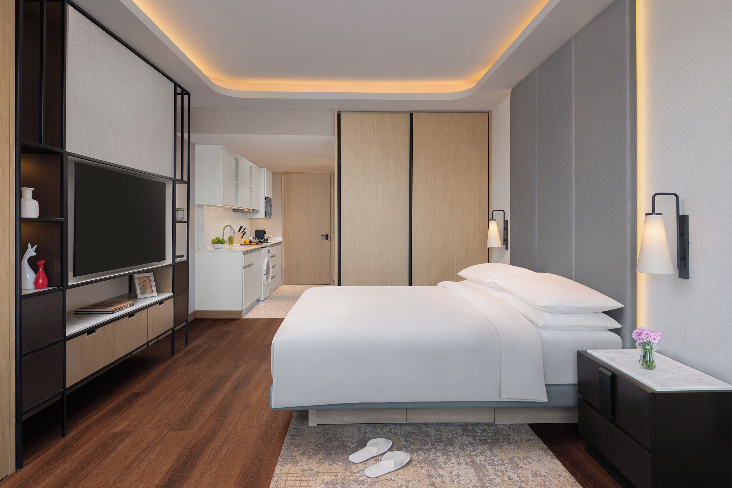 Pillow-top beds, laptop workspace, free cots/infant beds, free WiFi