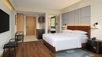Pillow-top beds, laptop workspace, soundproofing, free cots/infant beds