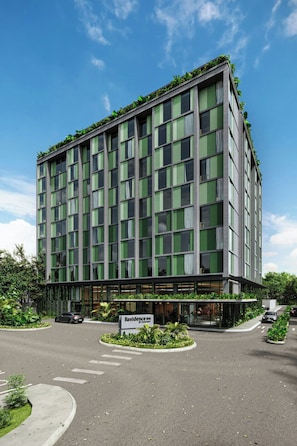 Vue depuis lâhĂ©bergement