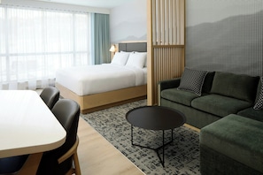 Studio, 1 suuri parisänky ja vuodesohva | Oleskelualue