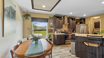 Microwave, oven, stovetop, dishwasher