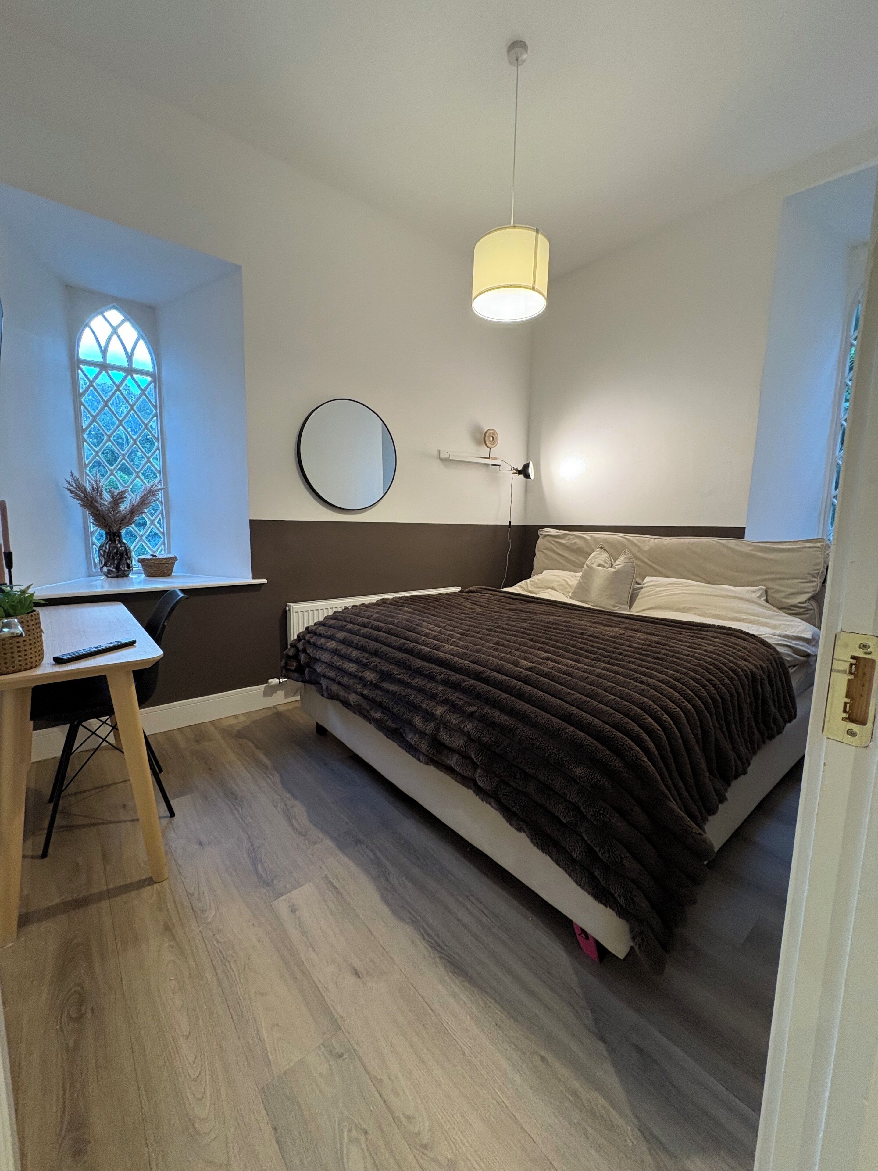 Triple Room, Garden View | Desk, laptop workspace, free WiFi