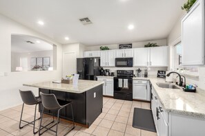 Fridge, microwave, oven, stovetop - Private Pool & Patio: Home in Surprise! (Surprise)