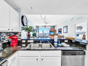 Condo, Multiple Beds (Calypso 1-706 East) | Private kitchen - Calypso 1-706 East (Panama City Beach)