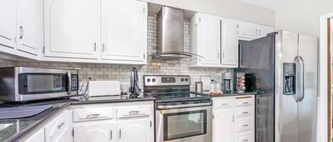 Microwave, oven, stovetop, dishwasher