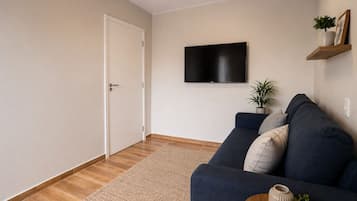Comfort-Apartment, Küche, Gartenblick | Wohnbereich