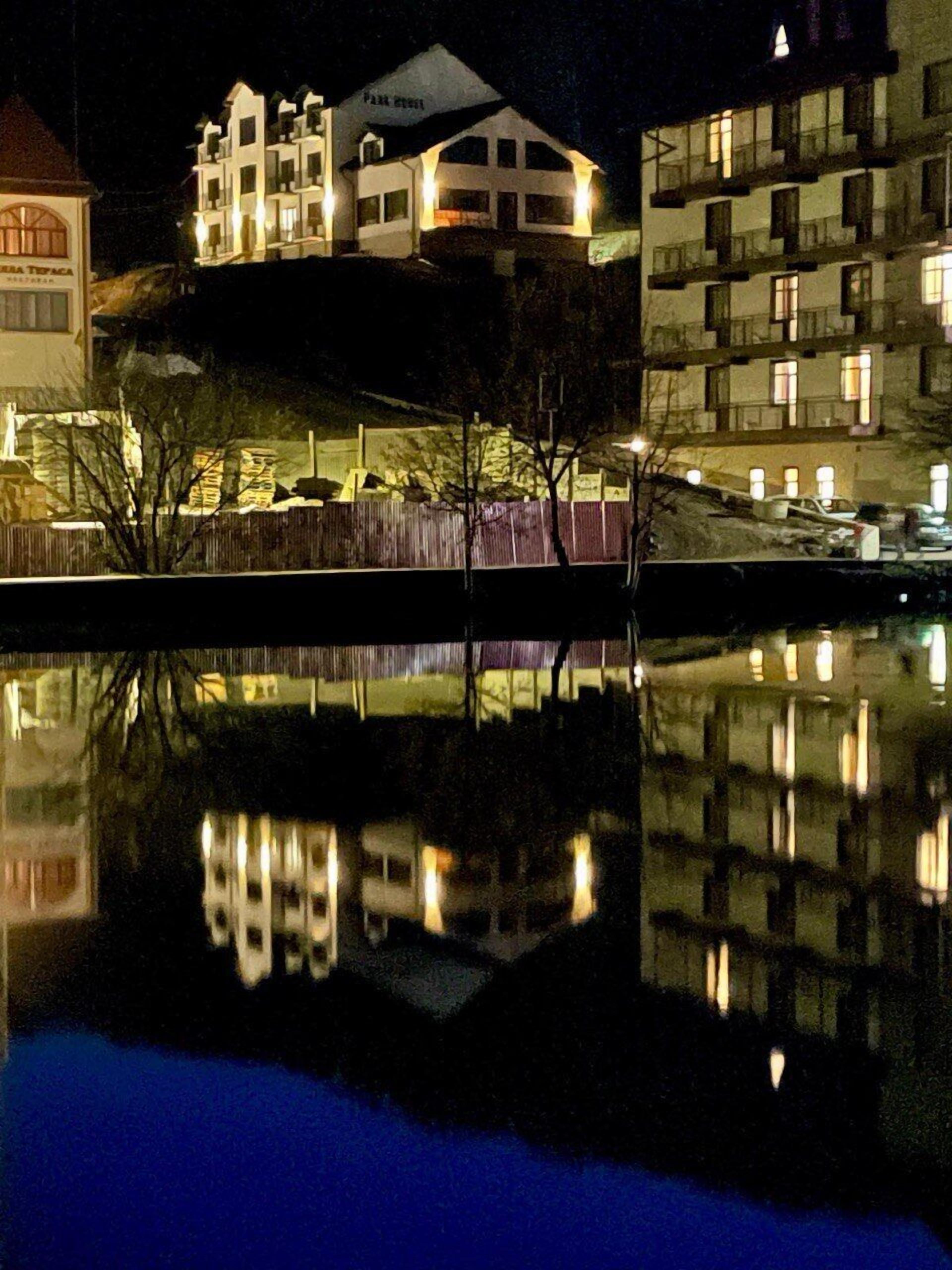 Front of property – evening/night