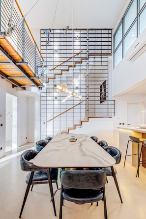 Biệt thự Deluxe, quang cảnh biển | Phòng ăn