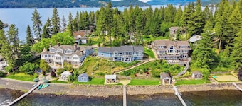 Lakefront luxury with dock and views near Gozzer