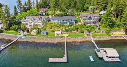 Lakefront luxury with dock and views near Gozzer