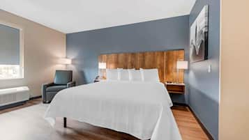 Studio Tiêu chuẩn, 1 giường cỡ king, tủ lạnh & lò vi sóng | Bộ đồ giường cao cấp, khu vực làm việc phù hợp cho laptop