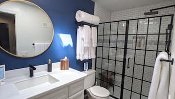 Hair dryer, towels