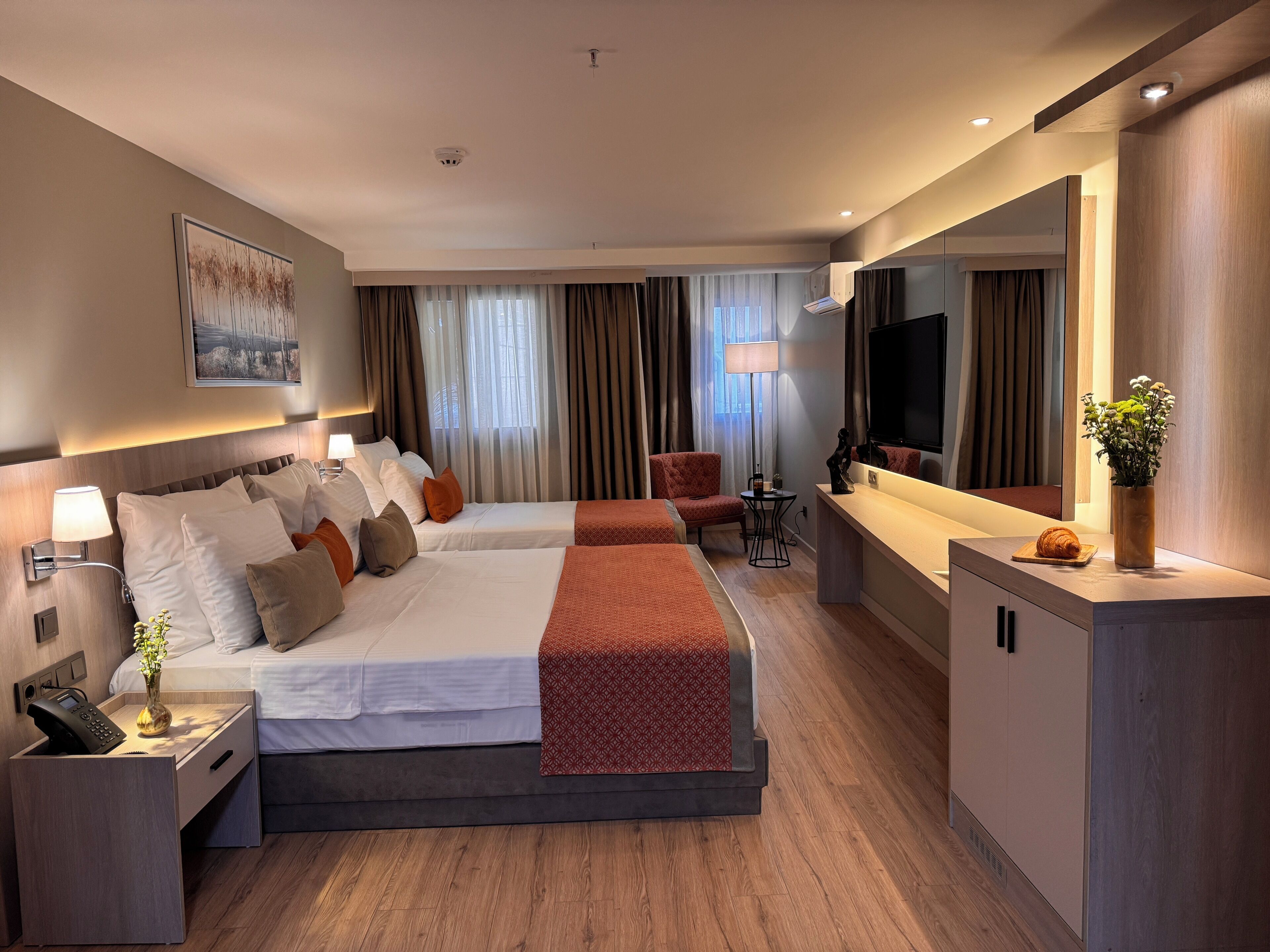 Family Room | In-room safe, blackout drapes, iron/ironing board, free WiFi