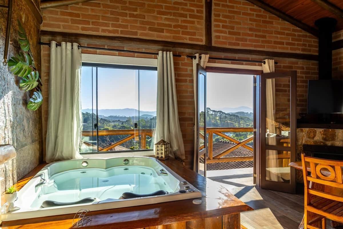 Luxury Chalet, Balcony, Mountain View | Interior detail