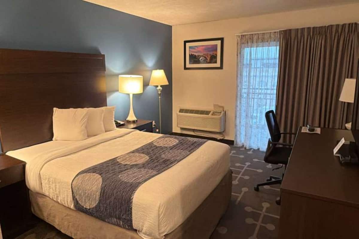 Habitación estándar, 1 cama Queen size, para no fumadores, vista a la ciudad | Escritorio y espacio para trabajar con laptop