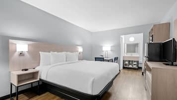 Quarto standard, 1 cama King, para não fumantes | Wi-Fi de cortesia