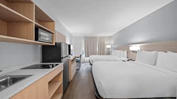 Quarto, 2 camas de casal, para não fumantes (Efficiency ) | Wi-Fi de cortesia