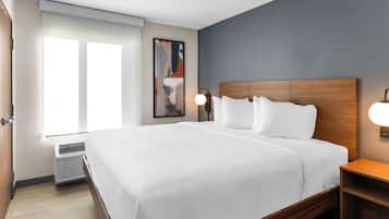 Pillowtop beds, desk, laptop workspace, iron/ironing board