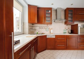 Fridge, oven, stovetop, dishwasher - Bemowo Spacious Apartment (Warszawa)